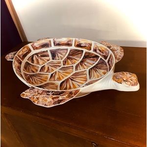 NEW Large 20” x 13.5” Melamine SEA TURTLE Serving Bowl / Decorative Platter